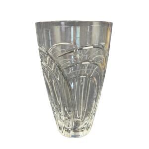 Vintage Slovenian Rogaska Crystal Vase - 8H x 5 1/4W x 5 1/4D